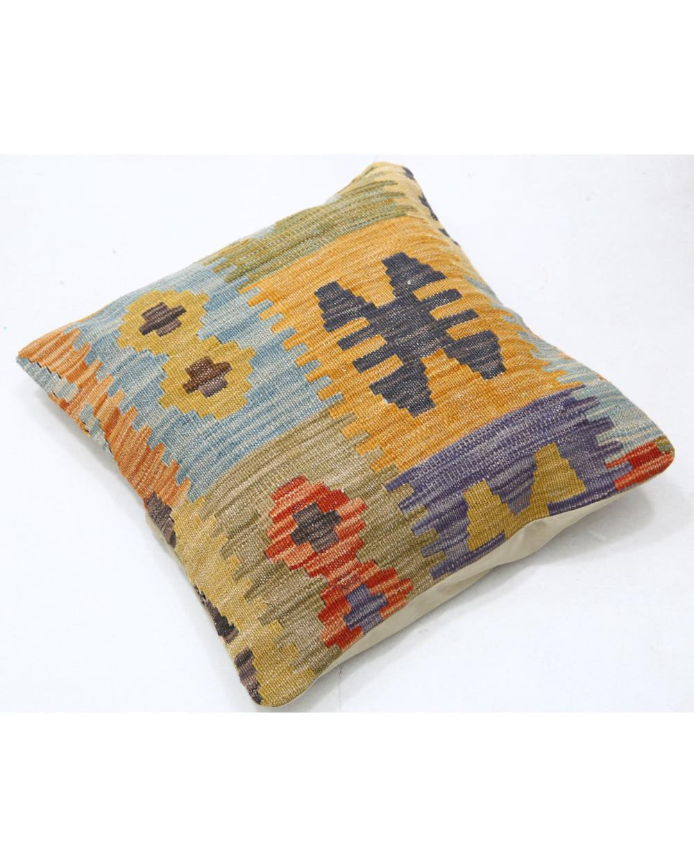 Hand Woven Tribal  Wool Pillow - 1'5'' x 1'5''