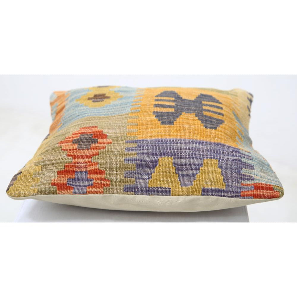 Hand Woven Tribal  Wool Pillow - 1'5'' x 1'5''