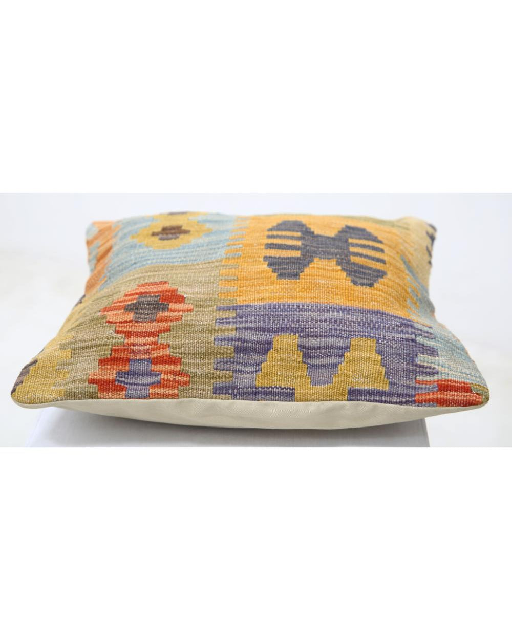 Hand Woven Tribal  Wool Pillow - 1'5'' x 1'5''