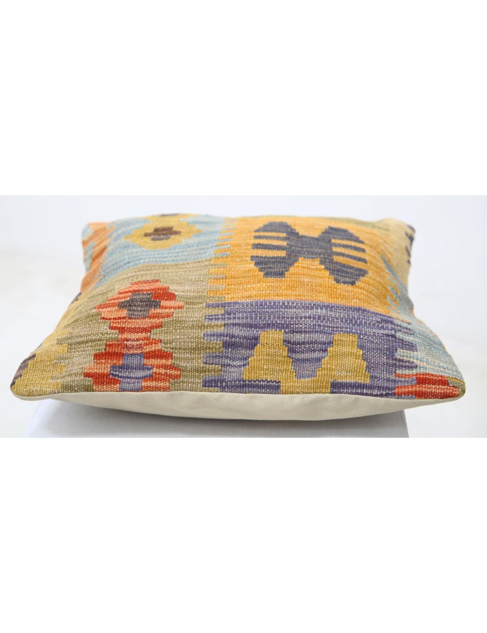 Hand Woven Tribal  Wool Pillow - 1'5'' x 1'5''
