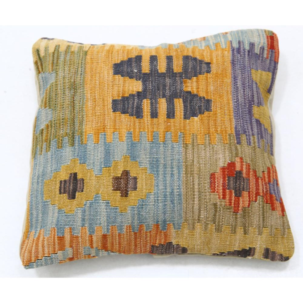 Hand Woven Tribal  Wool Pillow - 1'5'' x 1'5''