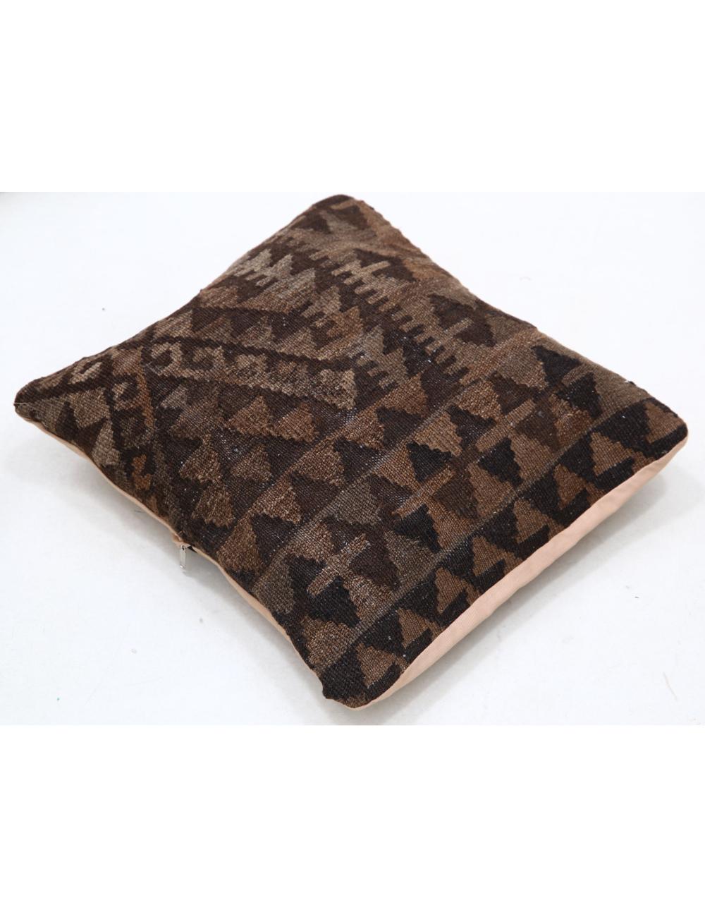 Hand Woven Tribal Multi Color Geometric Wool Pillow - 1'5'' x 1'5'' Arteverk Arteverk Rugs