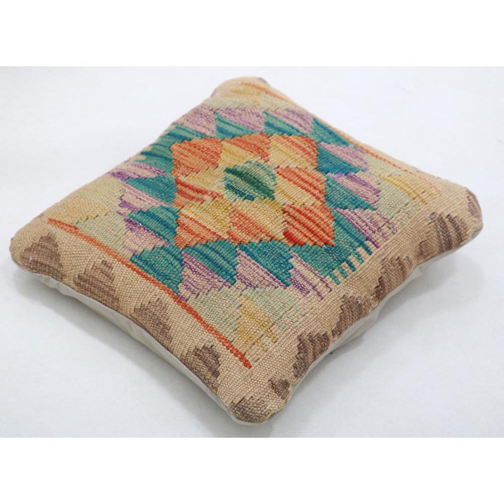 Hand Woven Tribal  Wool Pillow - 1'5'' x 1'5''