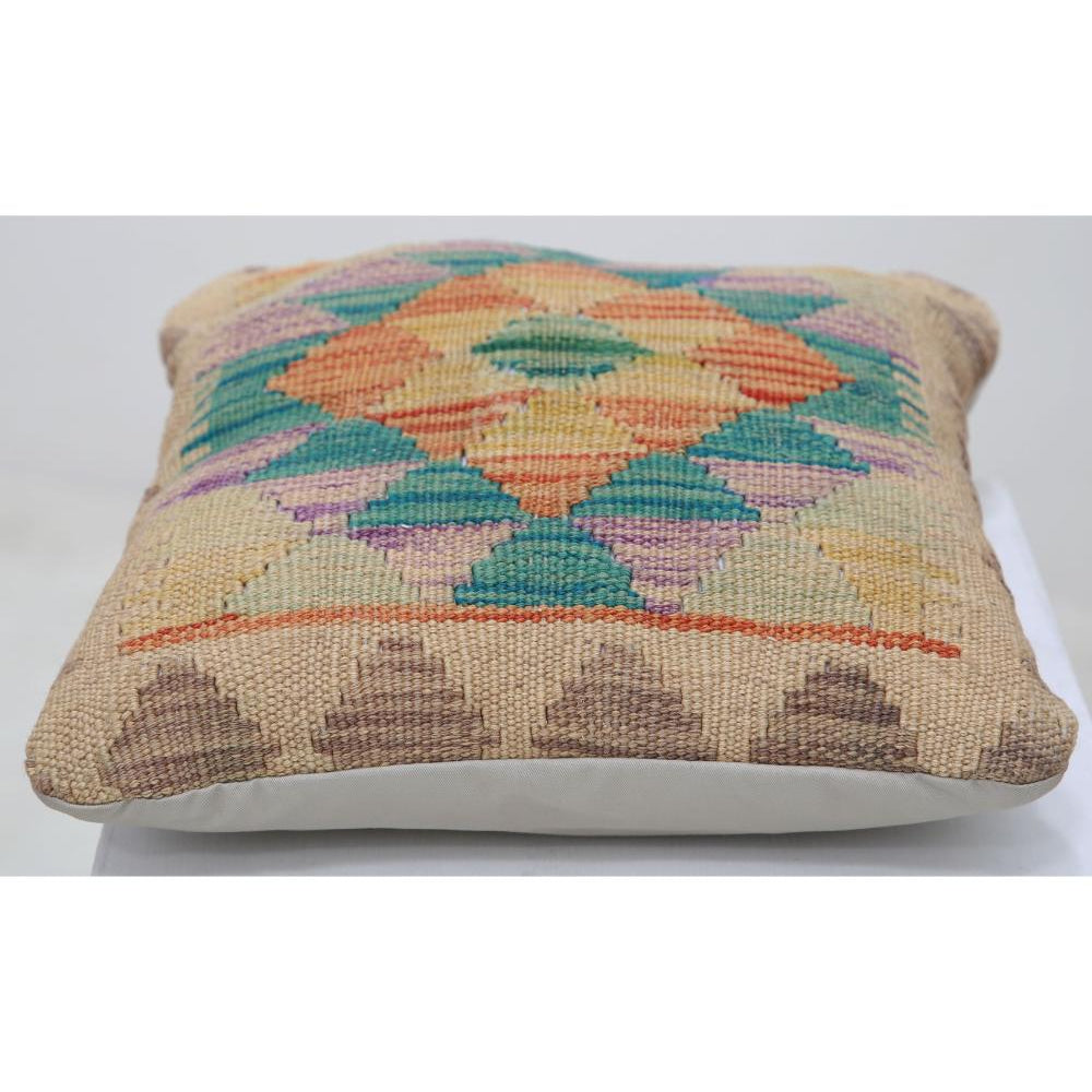 Hand Woven Tribal  Wool Pillow - 1'5'' x 1'5''