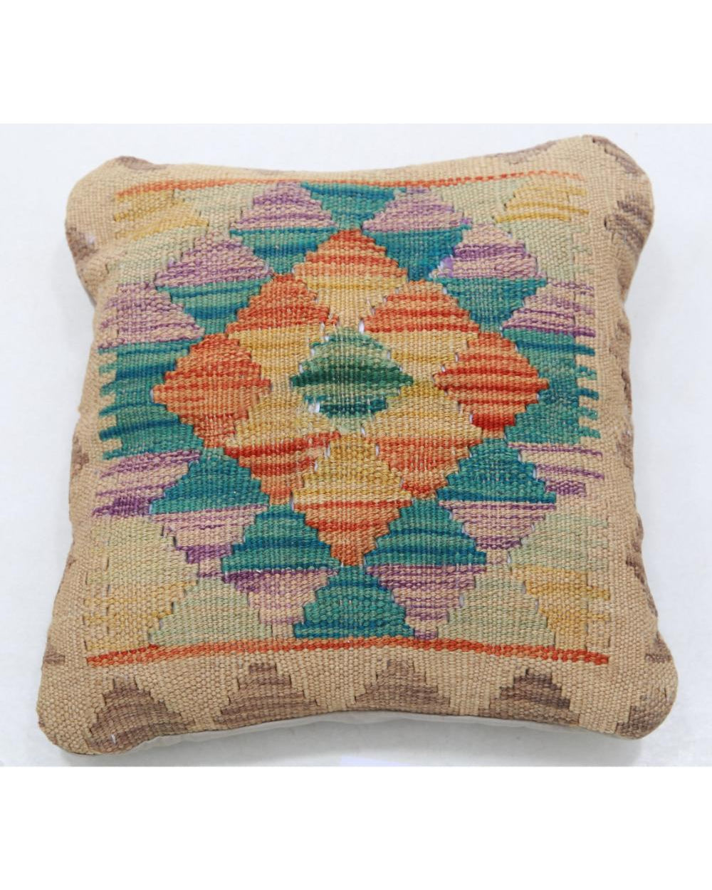 Hand Woven Tribal  Wool Pillow - 1'5'' x 1'5''