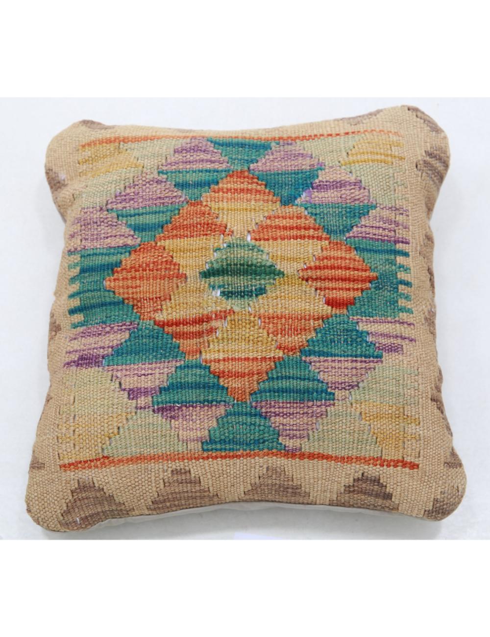 Hand Woven Tribal  Wool Pillow - 1'5'' x 1'5''