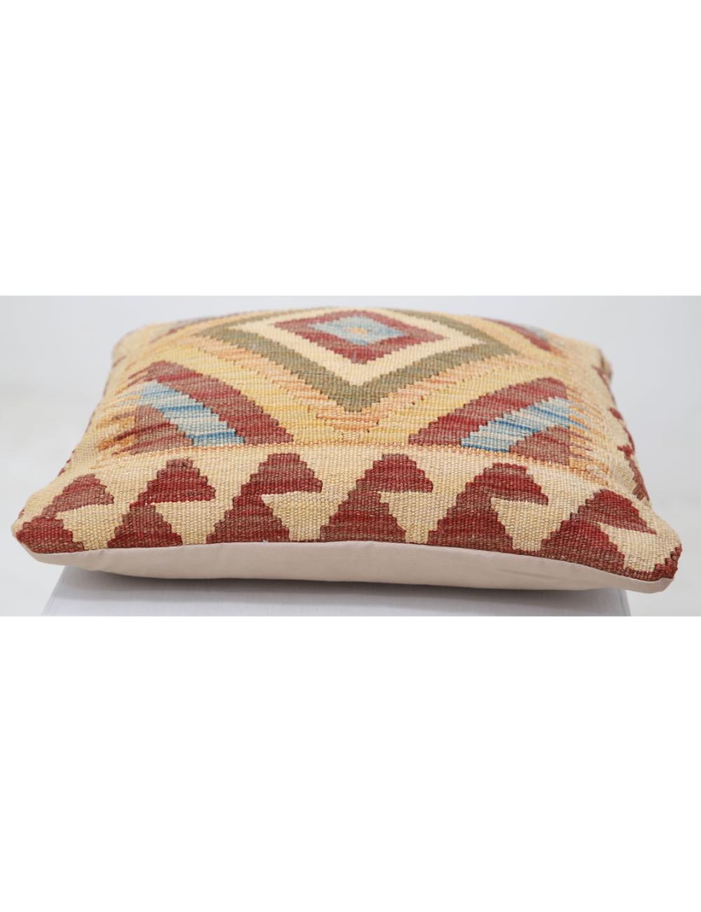 Hand Woven Tribal  Wool Pillow - 1'5'' x 1'5''
