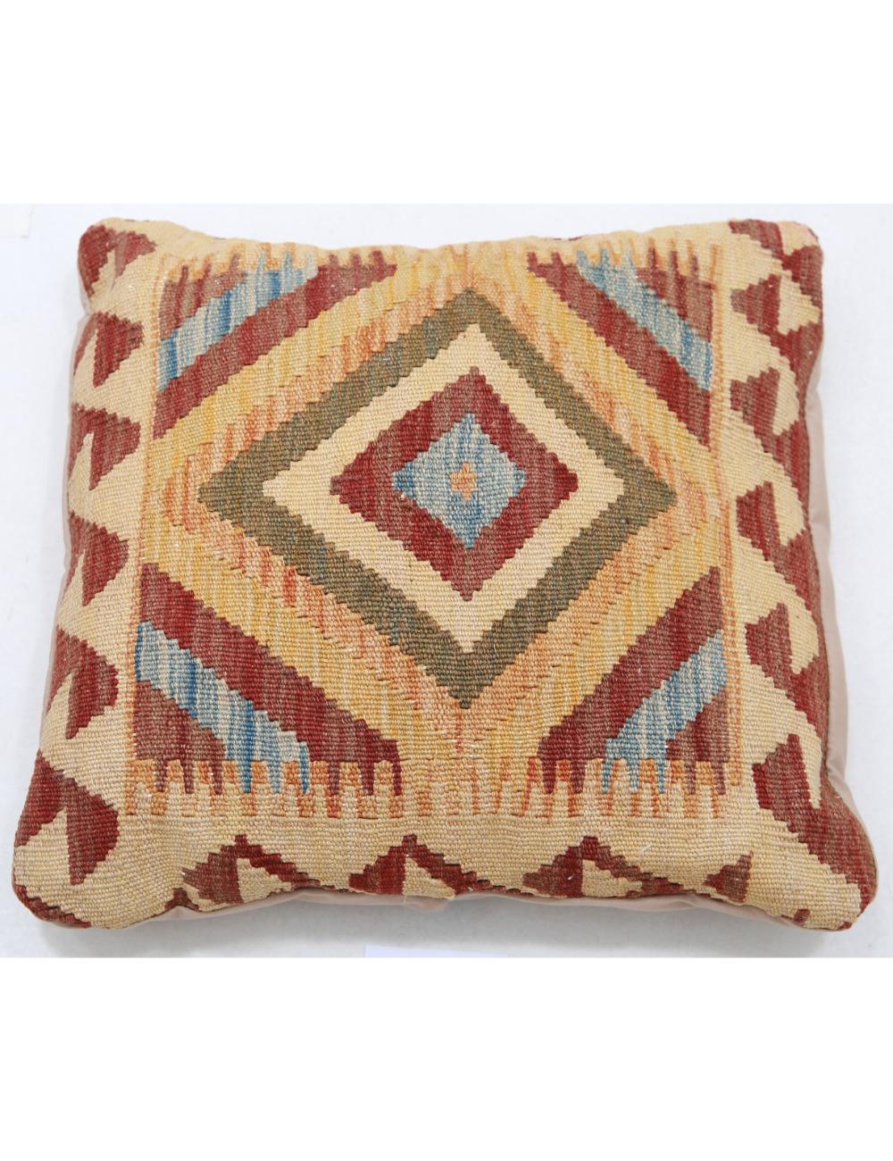Hand Woven Tribal  Wool Pillow - 1&#39;5&#39;&#39; x 1&#39;5&#39;&#39;