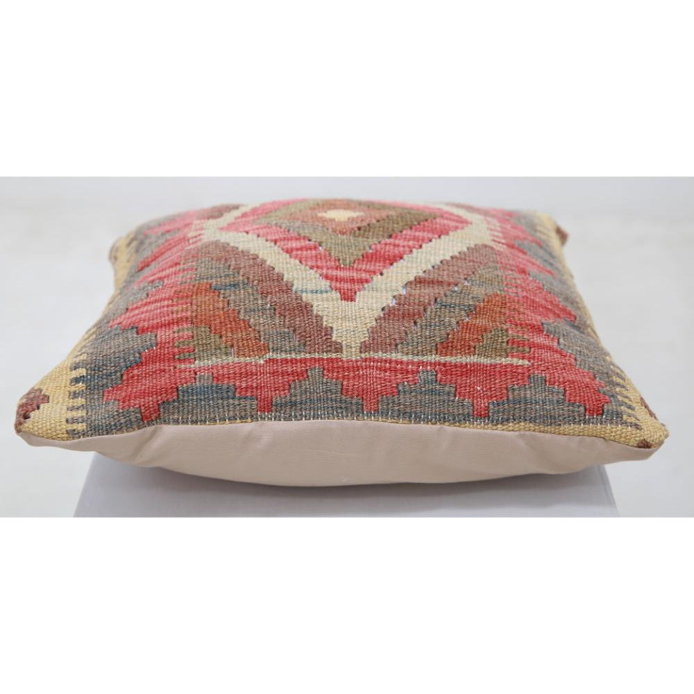 Hand Woven Tribal  Wool Pillow - 1'5'' x 1'5''