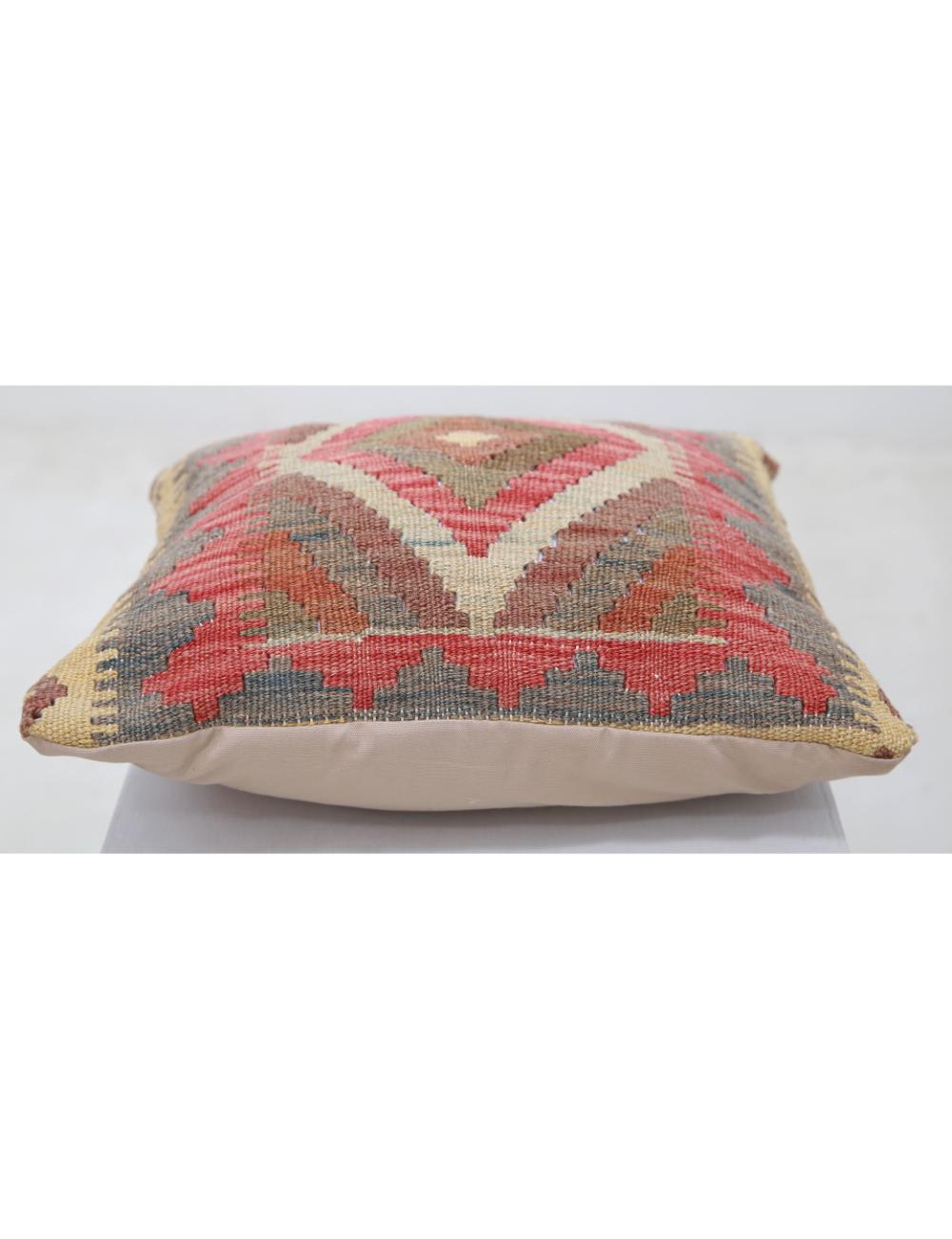 Hand Woven Tribal  Wool Pillow - 1'5'' x 1'5''