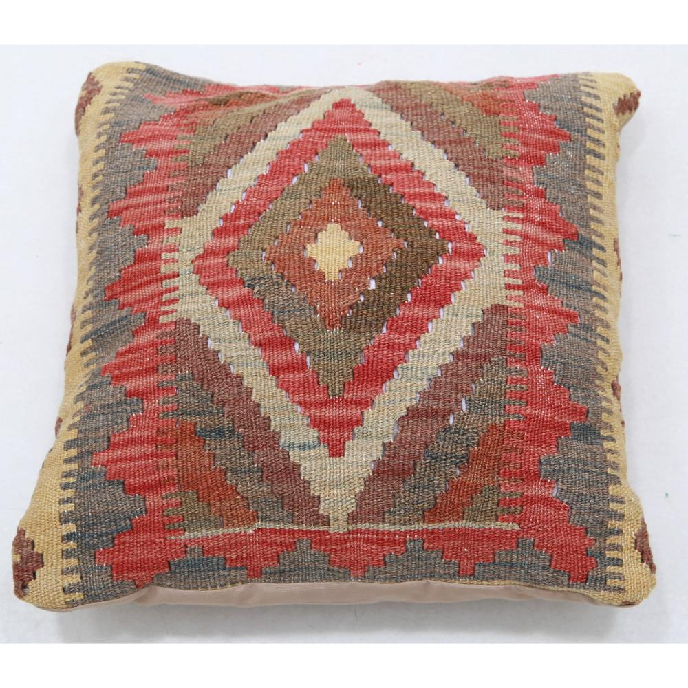 Hand Woven Tribal  Wool Pillow - 1'5'' x 1'5''