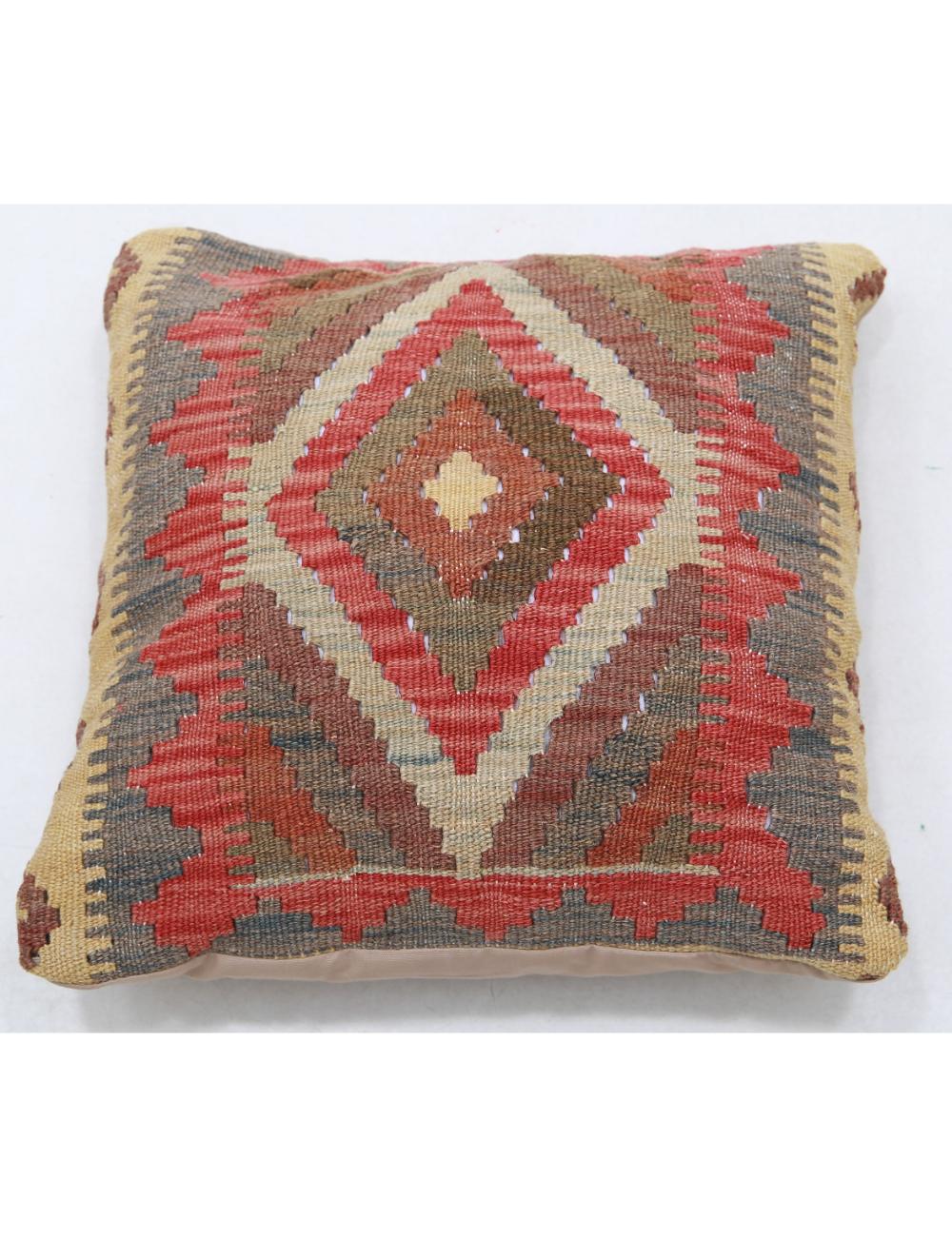 Hand Woven Tribal  Wool Pillow - 1'5'' x 1'5''