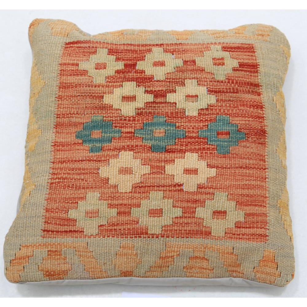 Hand Woven Tribal  Wool Pillow - 1'5'' x 1'5''
