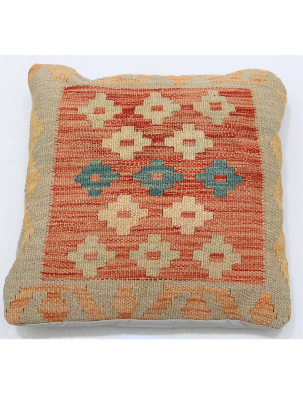Hand Woven Tribal  Wool Pillow - 1'5'' x 1'5''