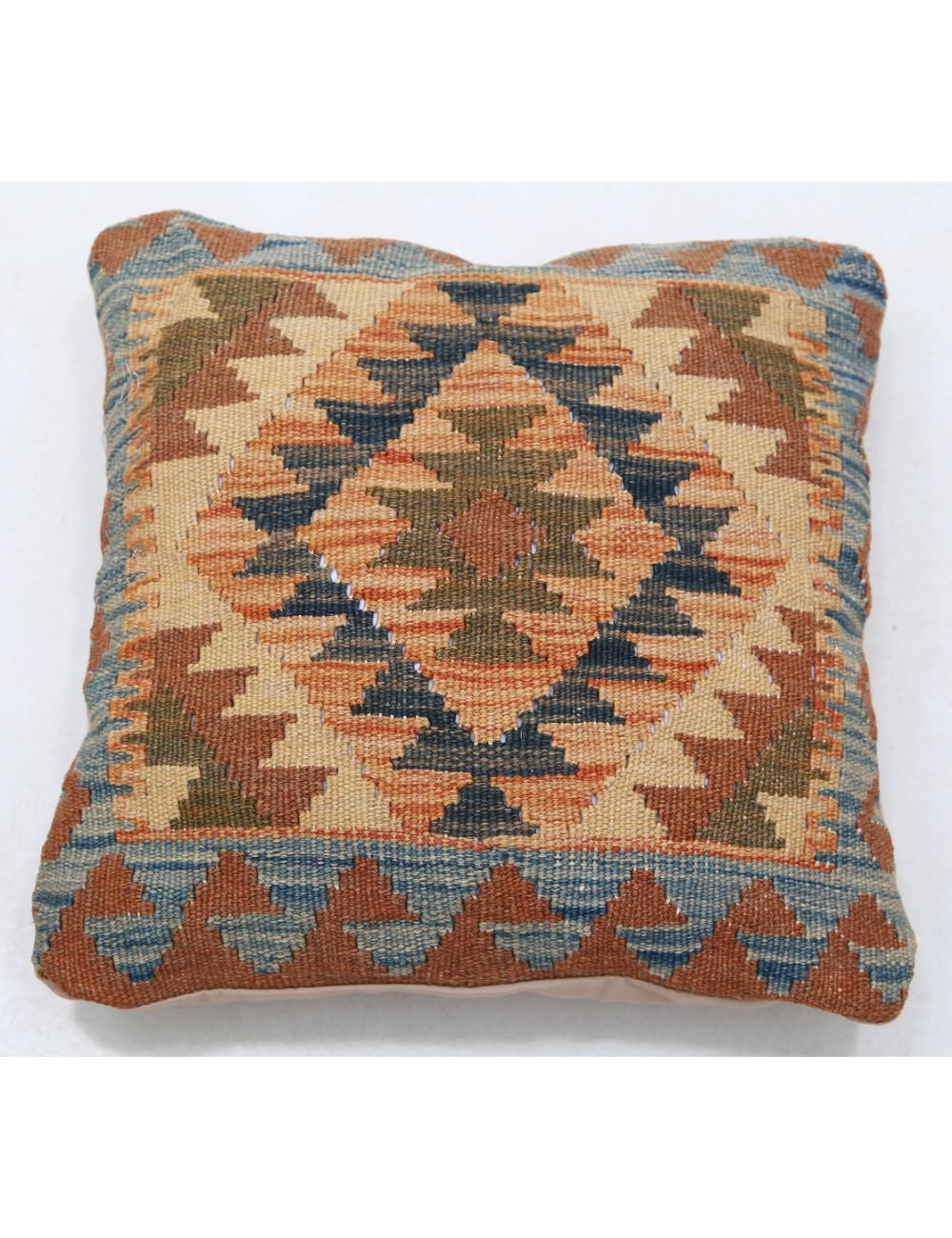 Hand Woven Tribal  Wool Pillow - 1&#39;5&#39;&#39; x 1&#39;5&#39;&#39;