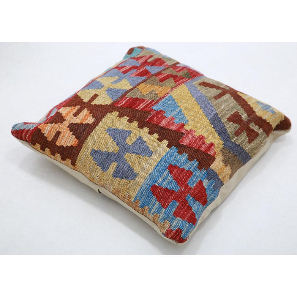 Hand Woven Tribal  Wool Pillow - 1'5'' x 1'5''