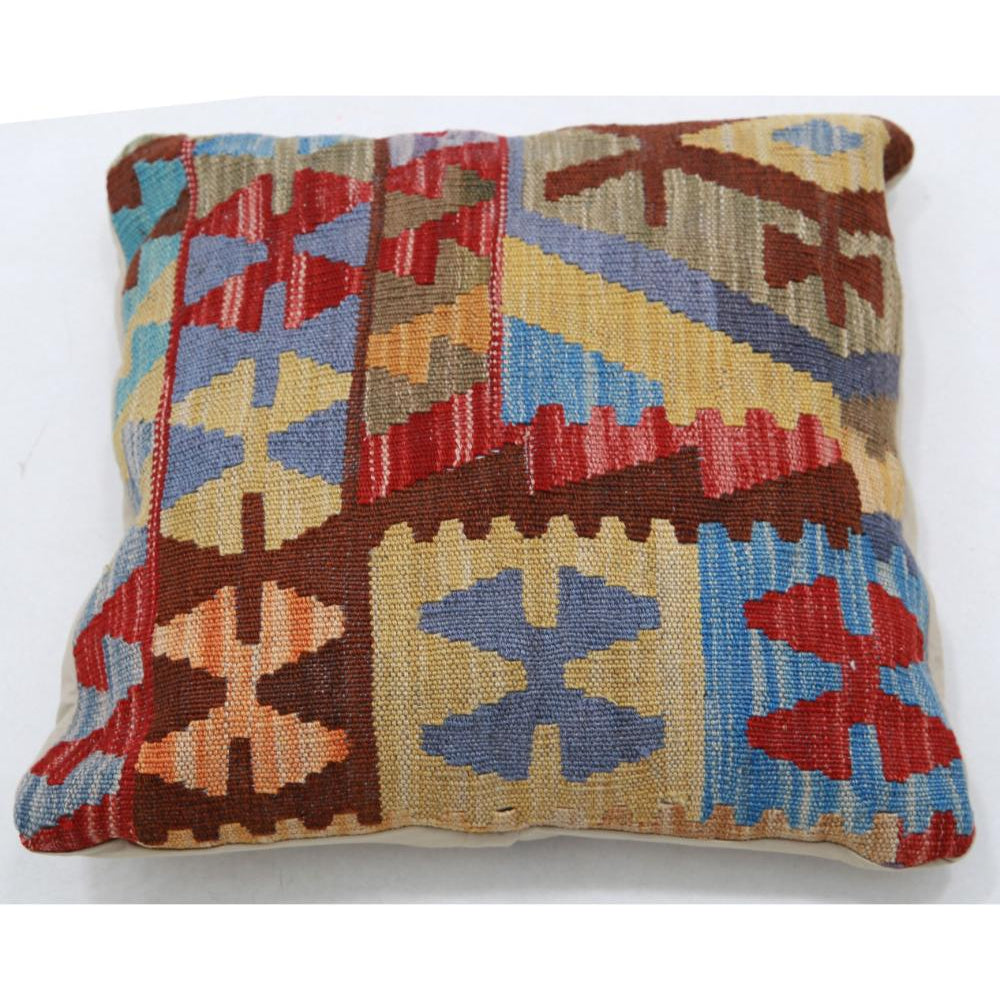 Hand Woven Tribal  Wool Pillow - 1'5'' x 1'5''