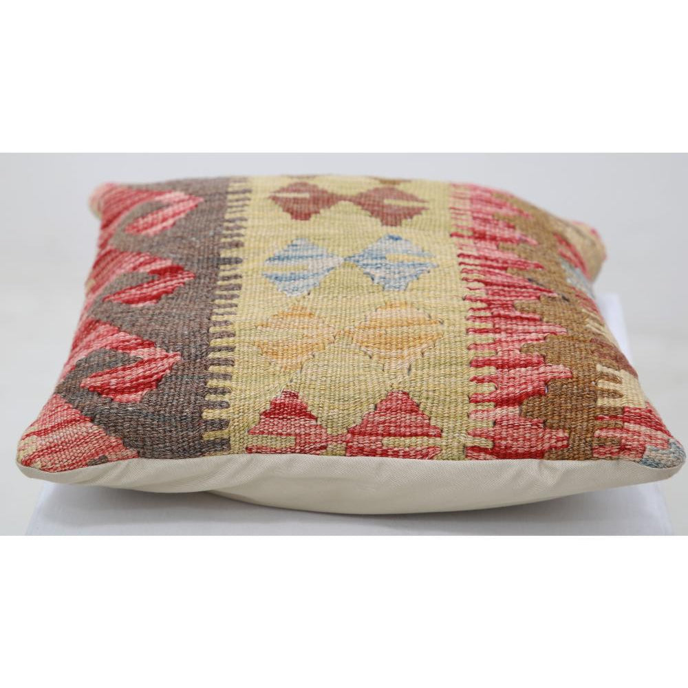 Hand Woven Tribal  Wool Pillow - 1'5'' x 1'5''