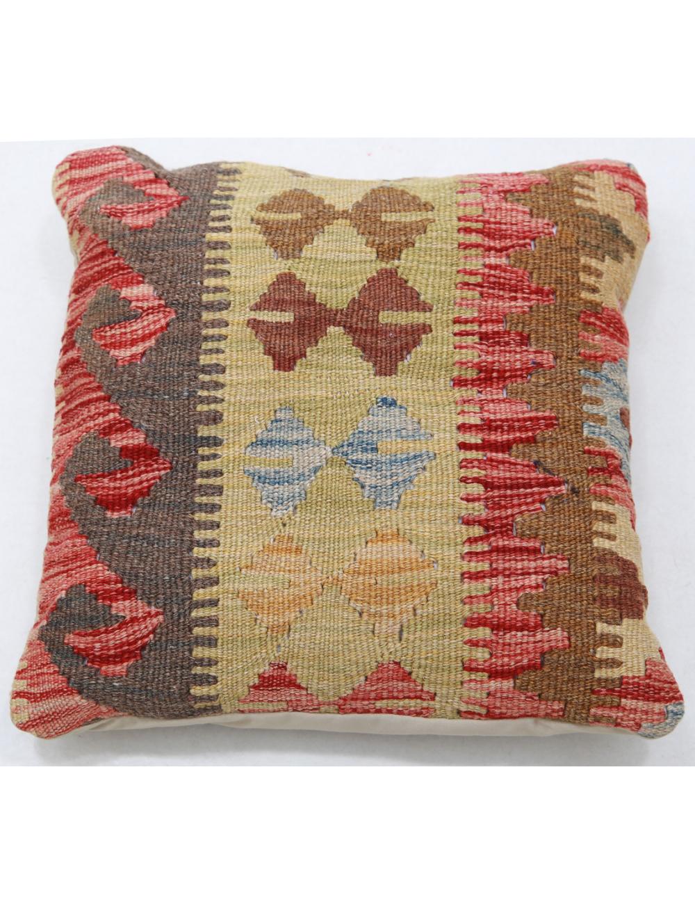 Hand Woven Tribal  Wool Pillow - 1'5'' x 1'5''
