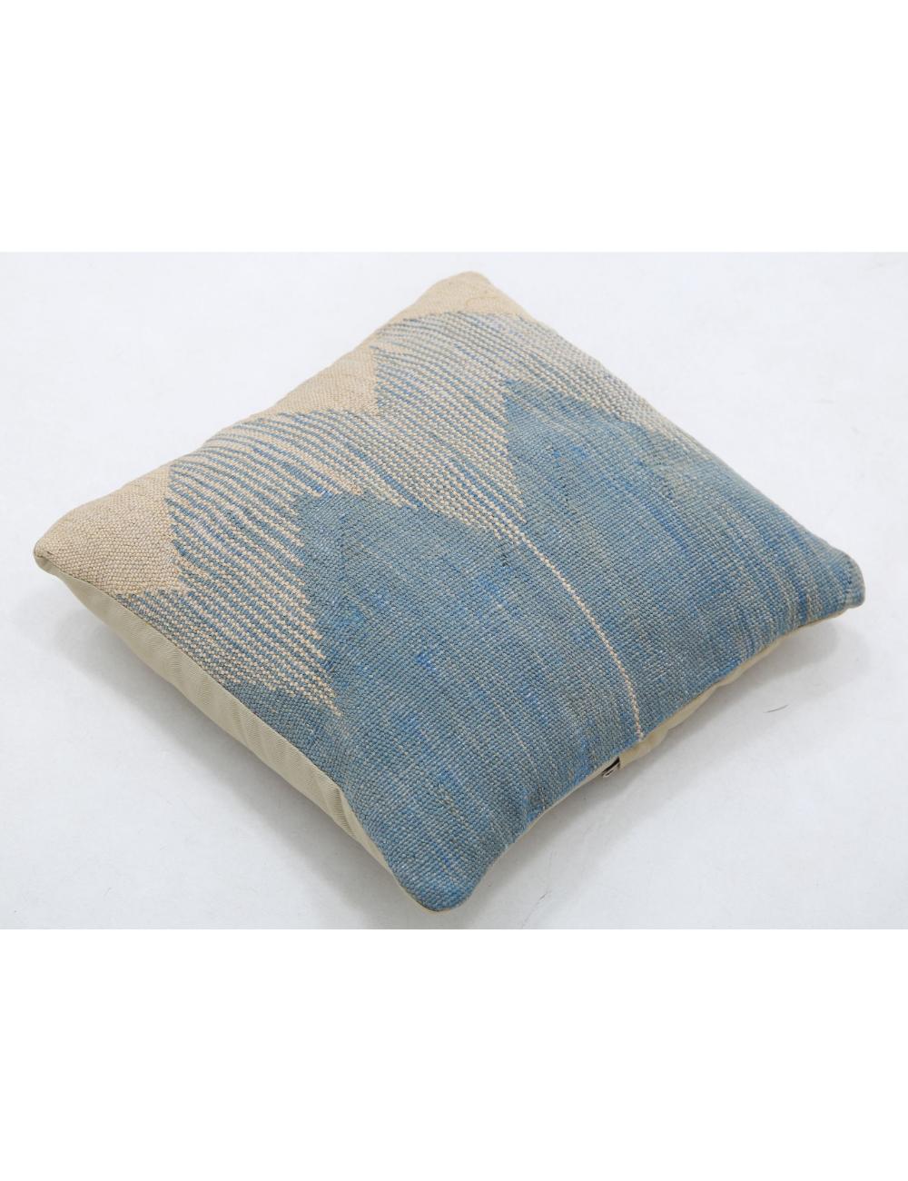 Hand Woven Tribal Multi Color Geometric Wool Pillow - 1'5'' x 1'5'' Arteverk Arteverk Rugs