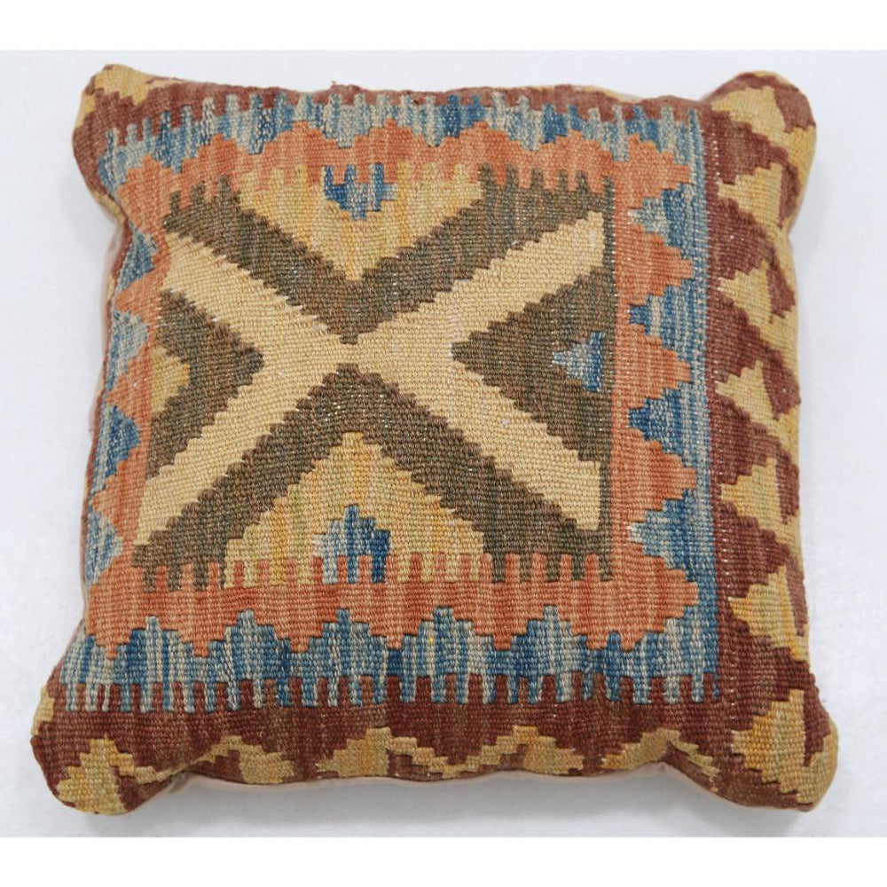 Hand Woven Tribal  Wool Pillow - 1'5'' x 1'5''