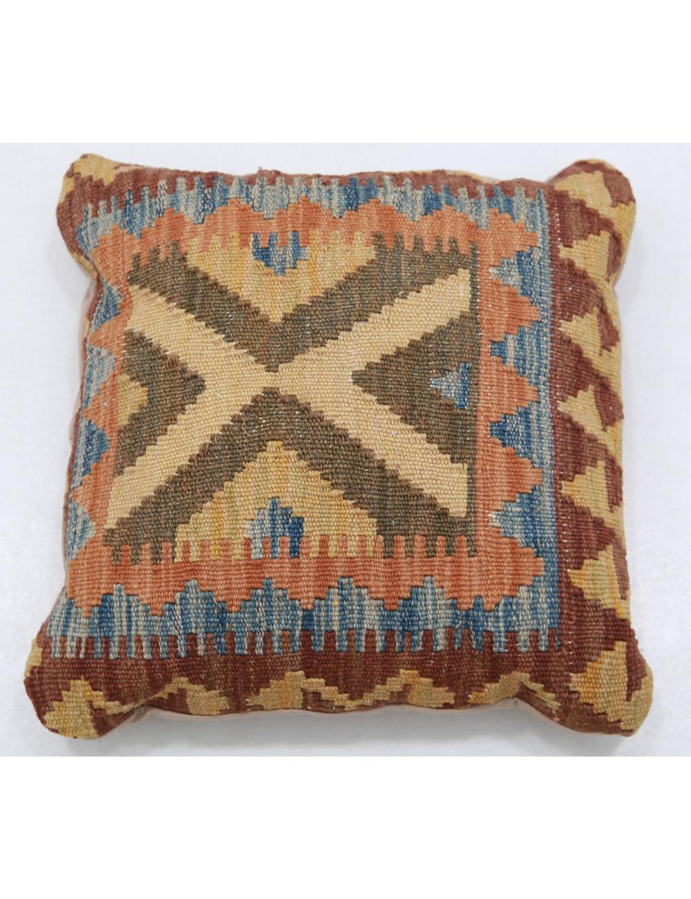 Hand Woven Tribal  Wool Pillow - 1'5'' x 1'5''