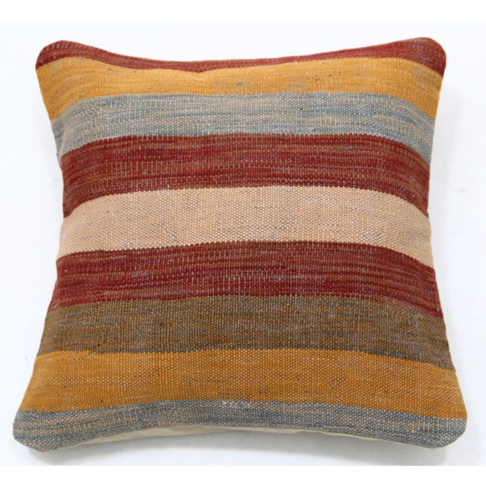 Hand Woven Tribal  Wool Pillow - 1'5'' x 1'5''