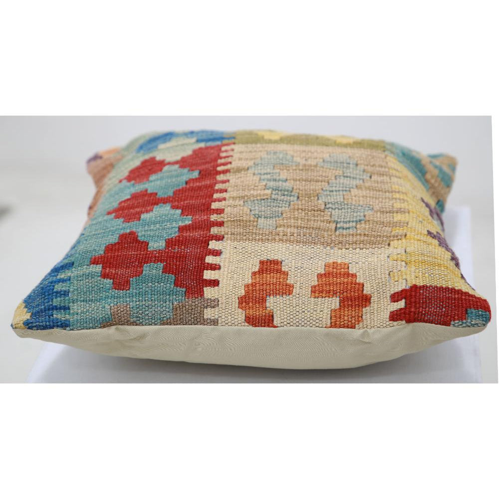 Hand Woven Tribal  Wool Pillow - 1'5'' x 1'5''