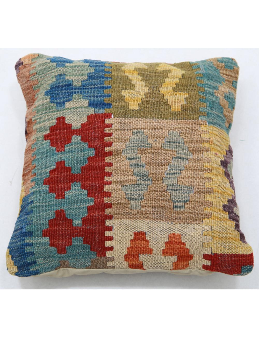 Hand Woven Tribal  Wool Pillow - 1'5'' x 1'5''