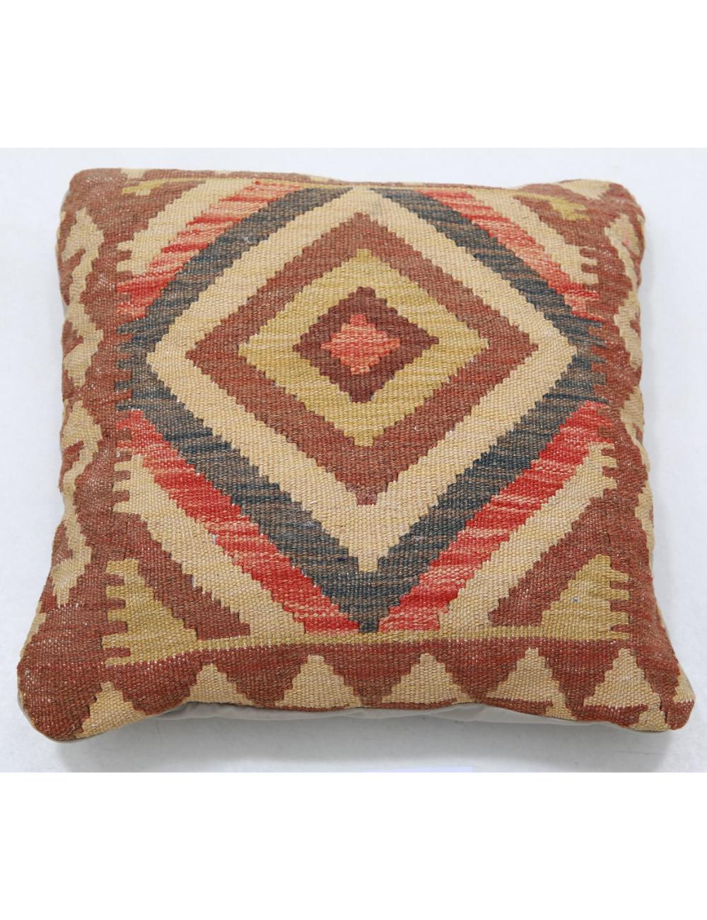 Hand Woven Tribal  Wool Pillow - 1&#39;5&#39;&#39; x 1&#39;5&#39;&#39;