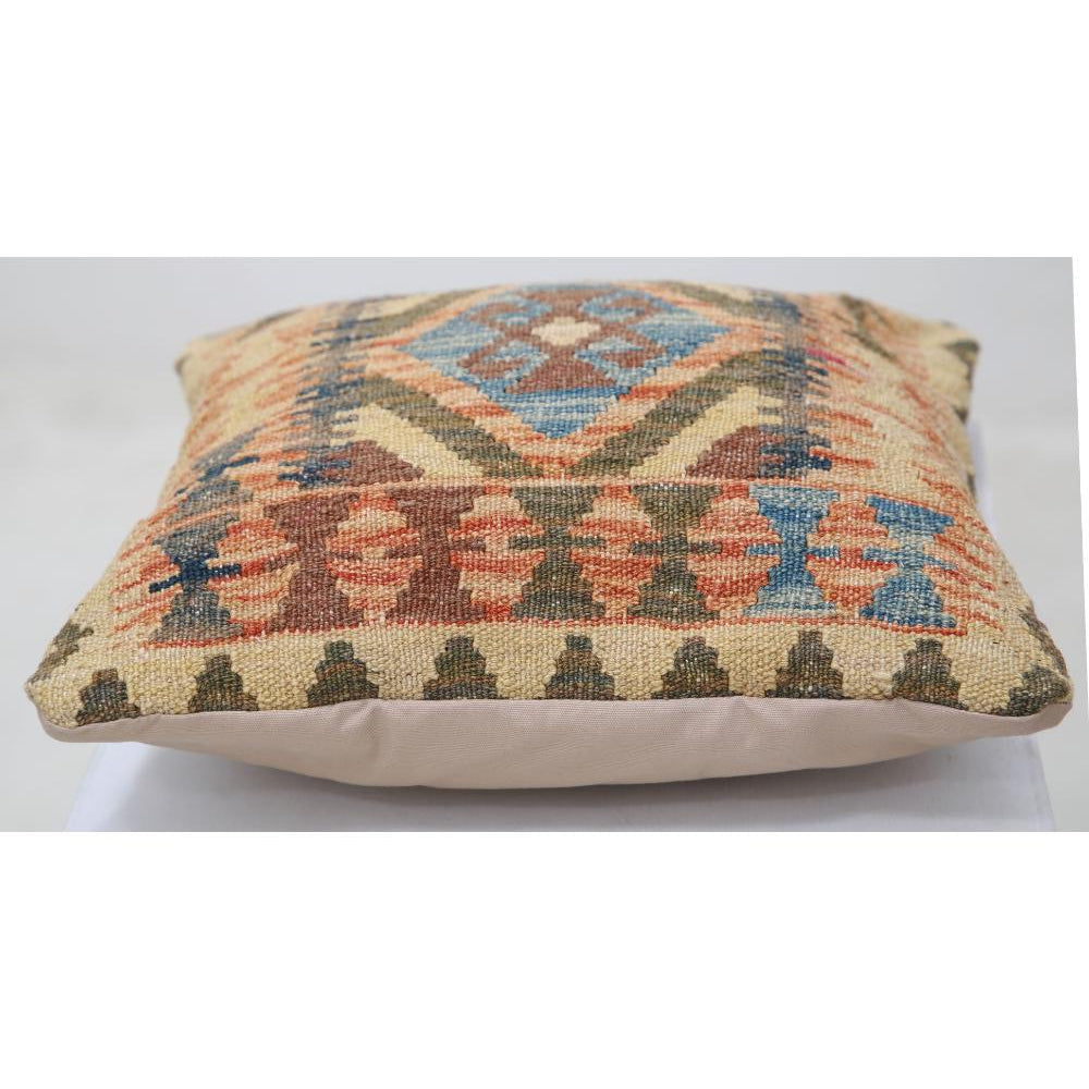 Hand Woven Tribal  Wool Pillow - 1'5'' x 1'5''