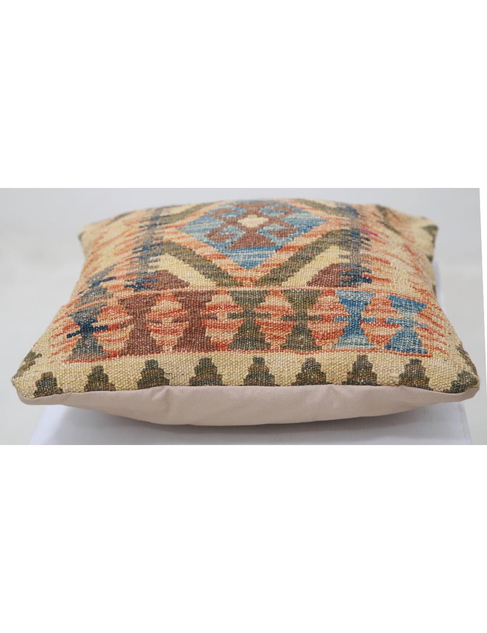 Hand Woven Tribal  Wool Pillow - 1'5'' x 1'5''