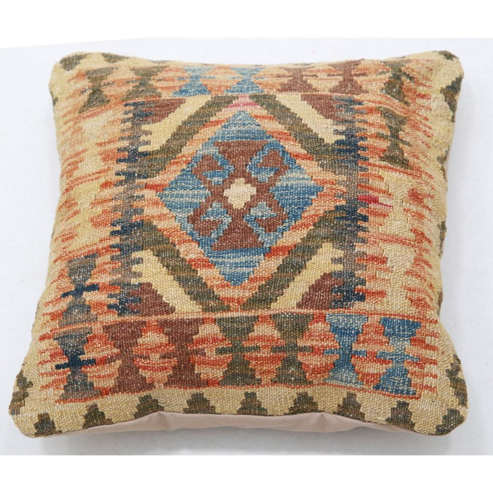 Hand Woven Tribal  Wool Pillow - 1'5'' x 1'5''