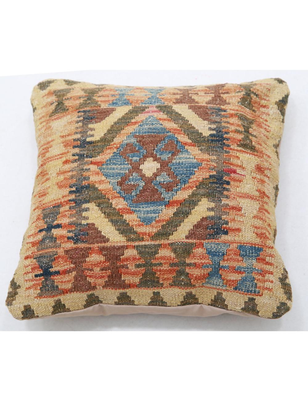 Hand Woven Tribal  Wool Pillow - 1'5'' x 1'5''
