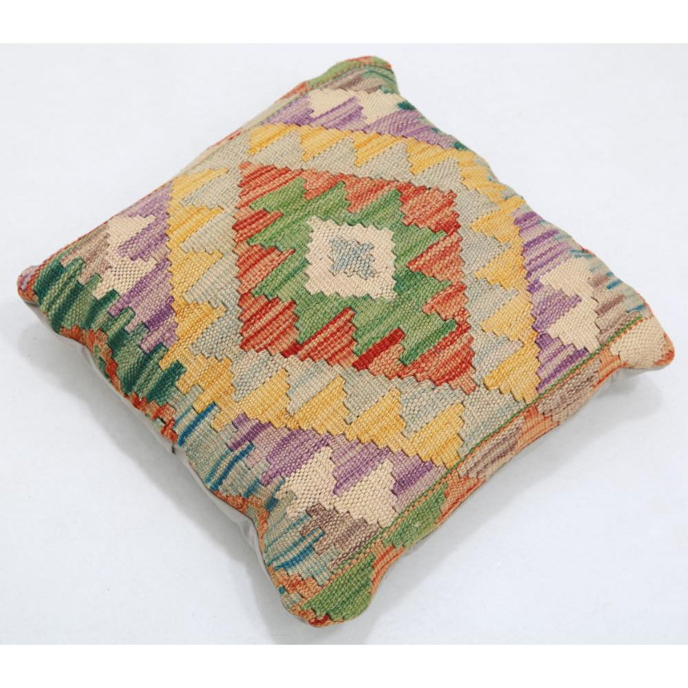 Hand Woven Tribal  Wool Pillow - 1'5'' x 1'5''
