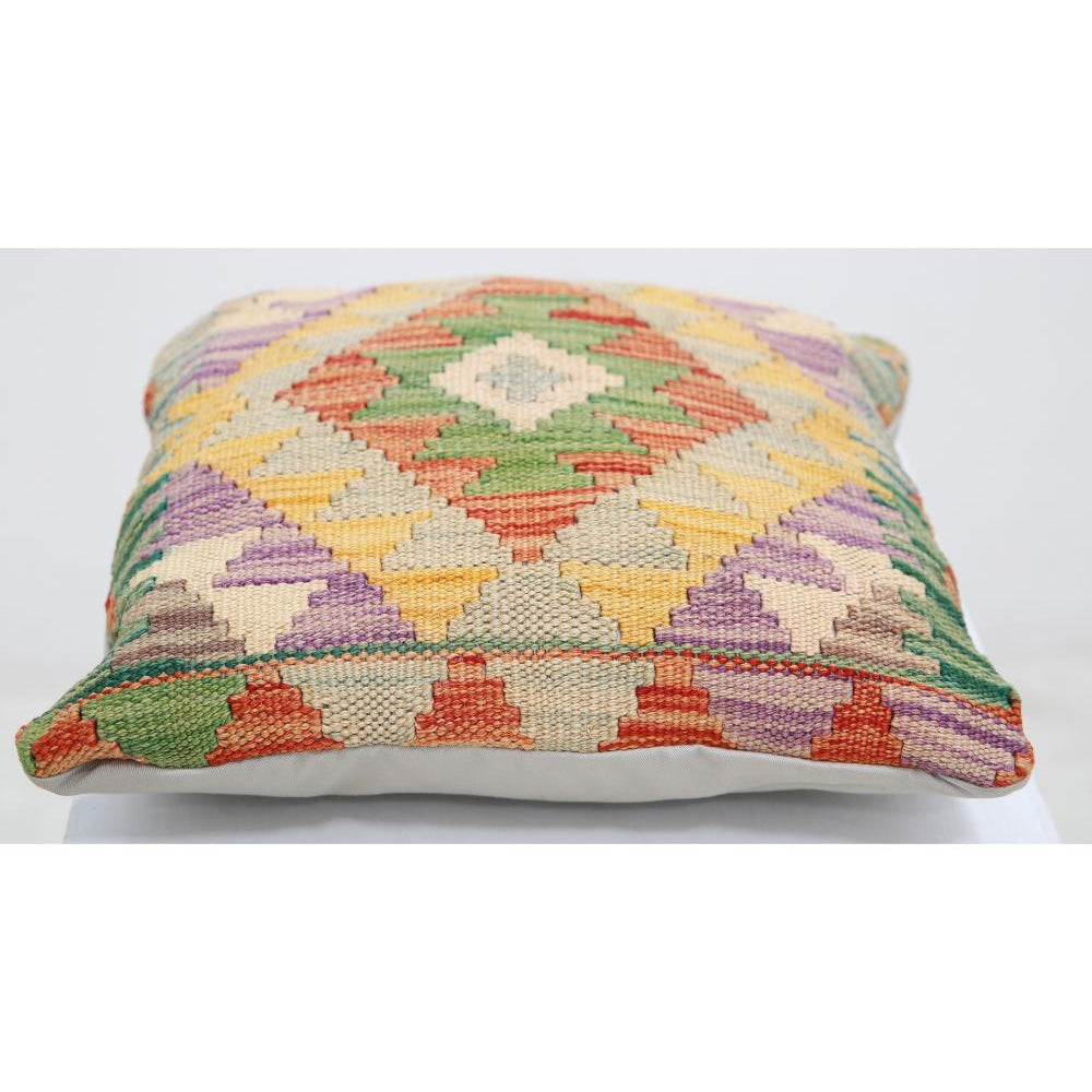 Hand Woven Tribal  Wool Pillow - 1'5'' x 1'5''