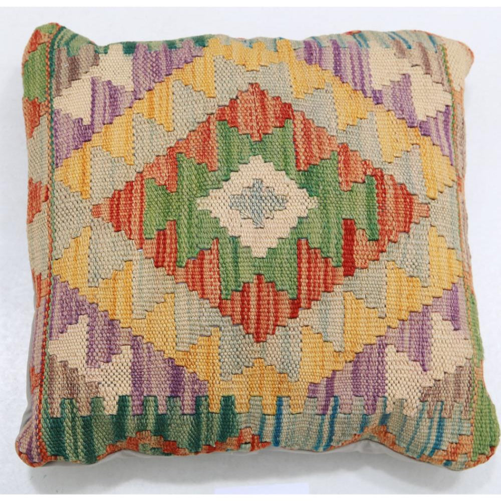 Hand Woven Tribal  Wool Pillow - 1'5'' x 1'5''