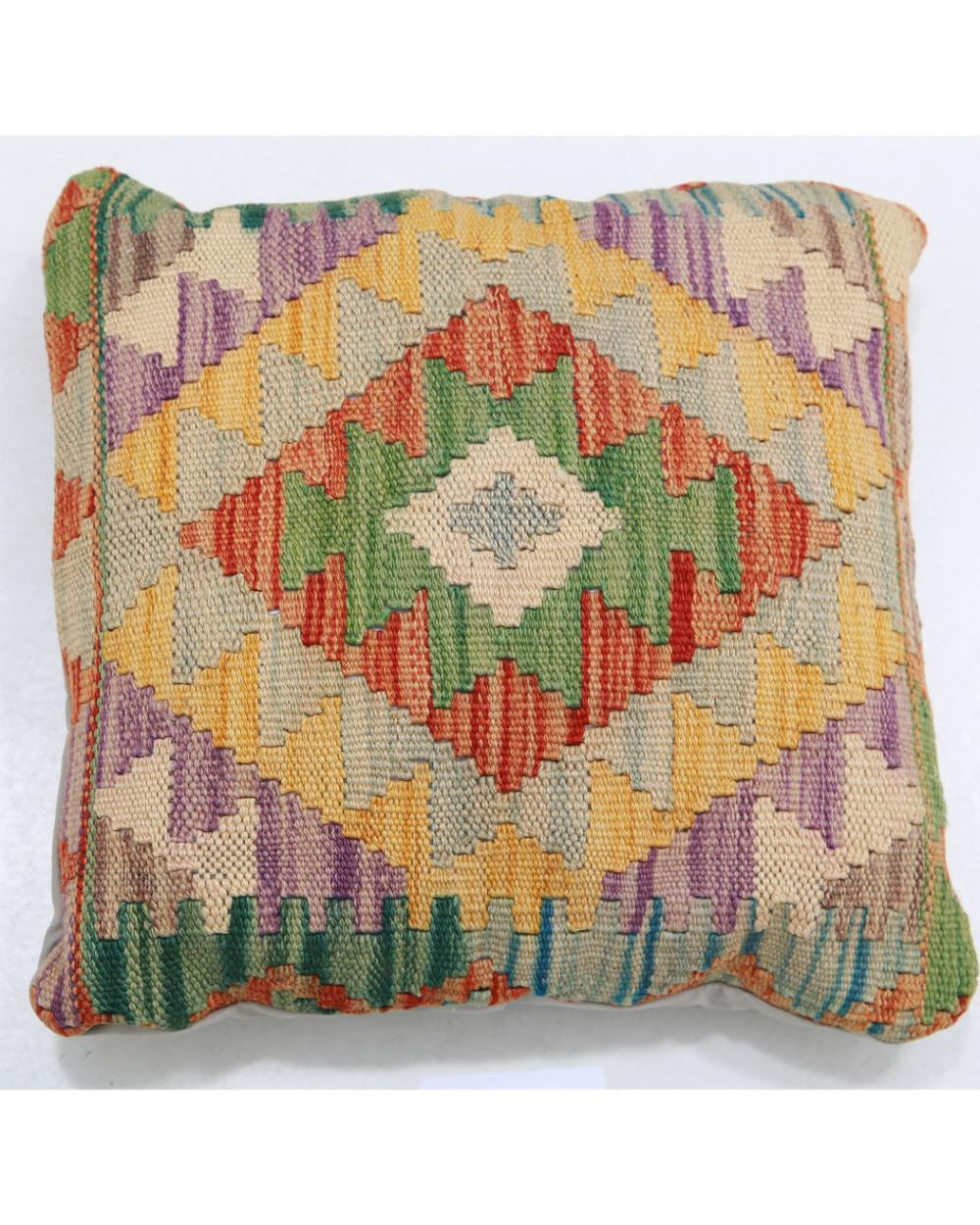 Hand Woven Tribal  Wool Pillow - 1'5'' x 1'5''