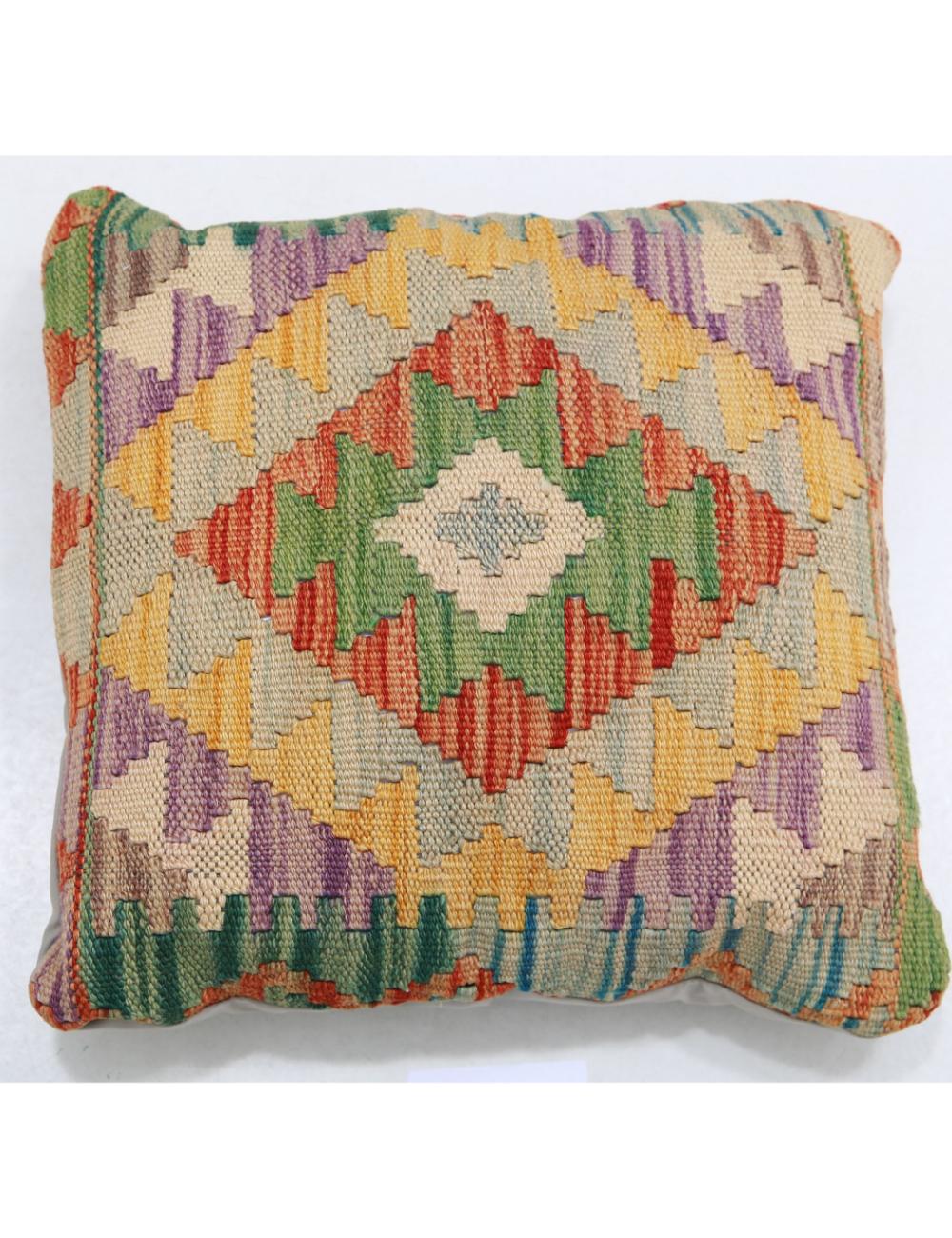 Hand Woven Tribal  Wool Pillow - 1'5'' x 1'5''