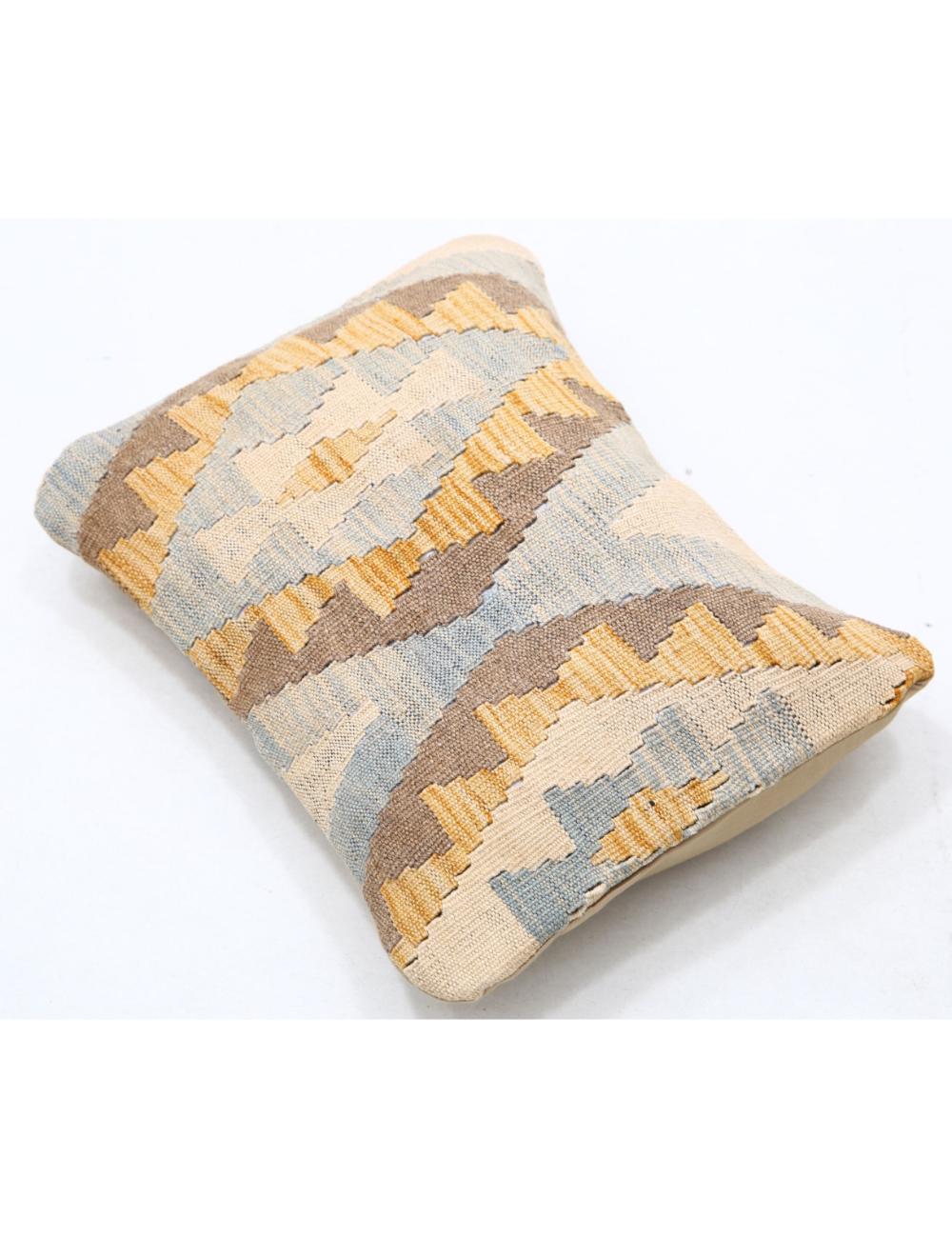 Hand Woven Tribal Multi Color Geometric Wool Pillow - 1'0'' x 1'5'' Arteverk Arteverk Rugs