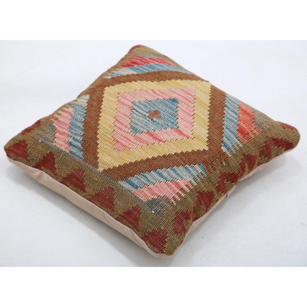 Hand Woven Tribal  Wool Pillow - 1'5'' x 1'5''