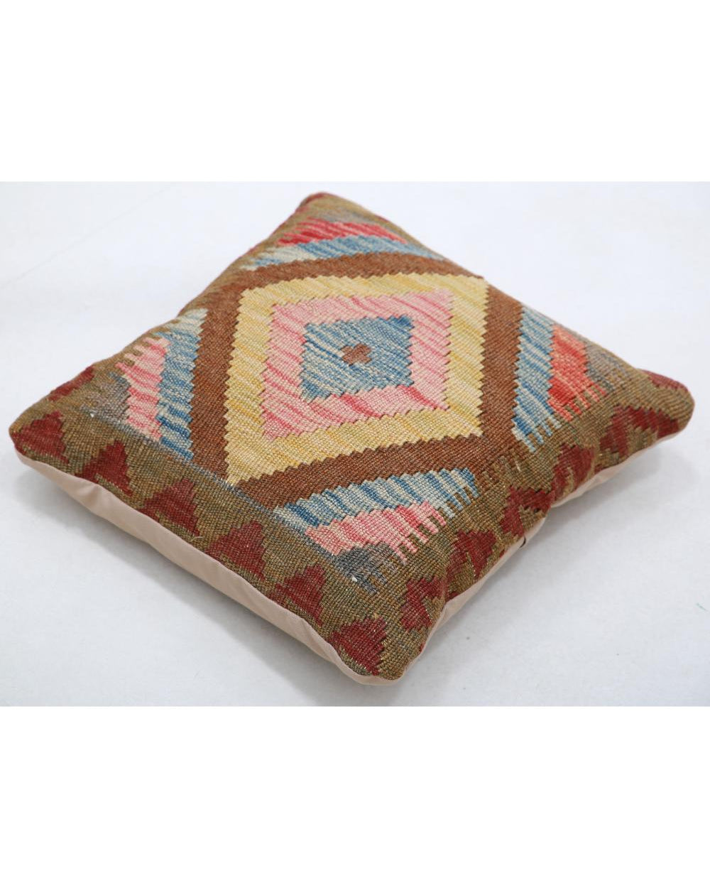 Hand Woven Tribal  Wool Pillow - 1'5'' x 1'5''