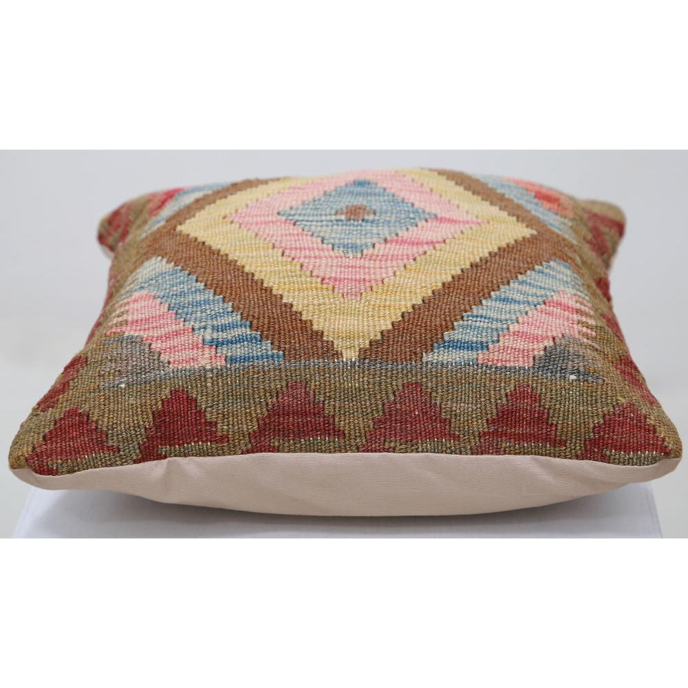 Hand Woven Tribal  Wool Pillow - 1'5'' x 1'5''