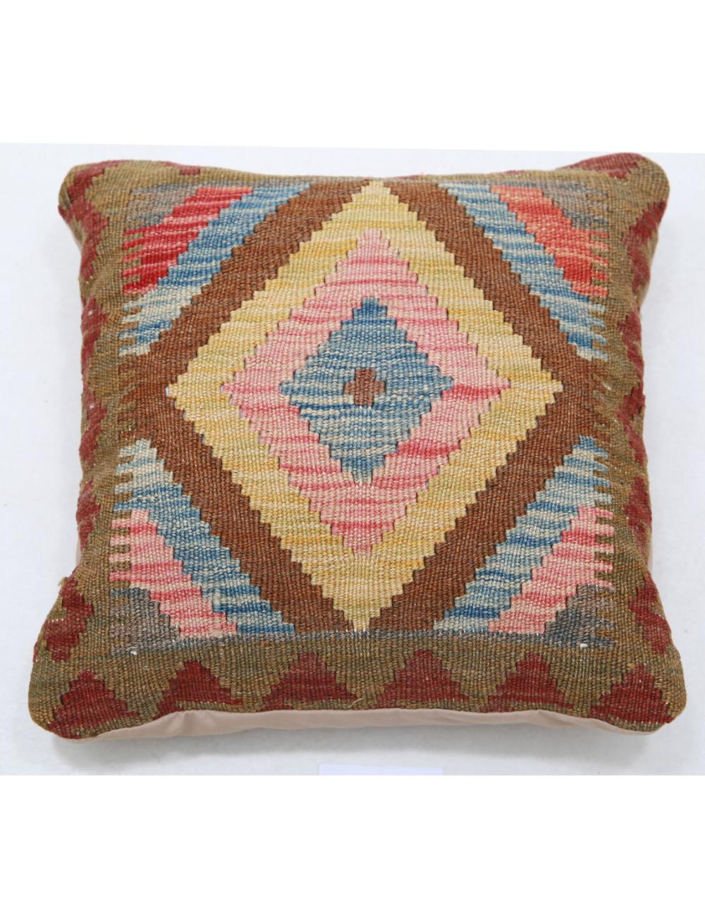 Hand Woven Tribal  Wool Pillow - 1'5'' x 1'5''