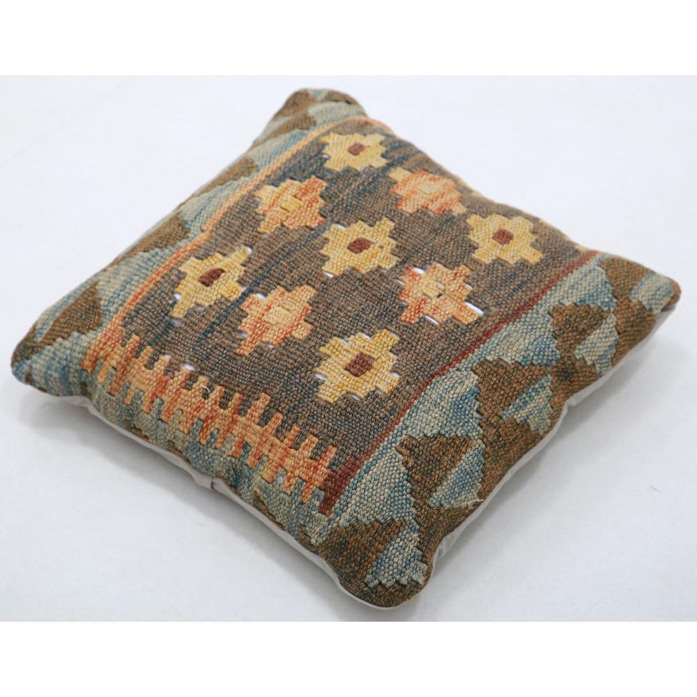 Hand Woven Tribal  Wool Pillow - 1'5'' x 1'5''