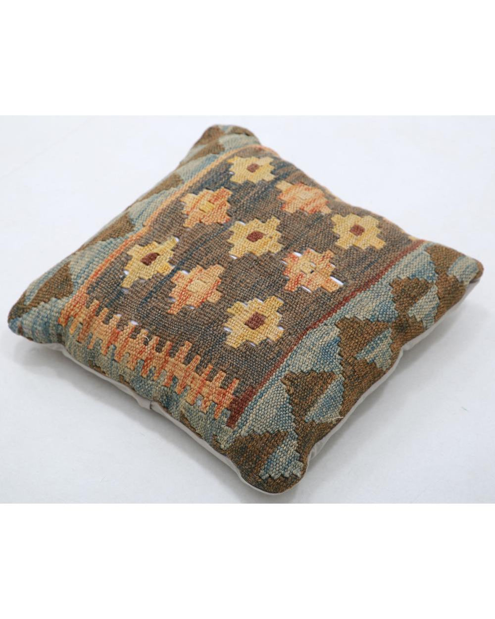 Hand Woven Tribal  Wool Pillow - 1'5'' x 1'5''