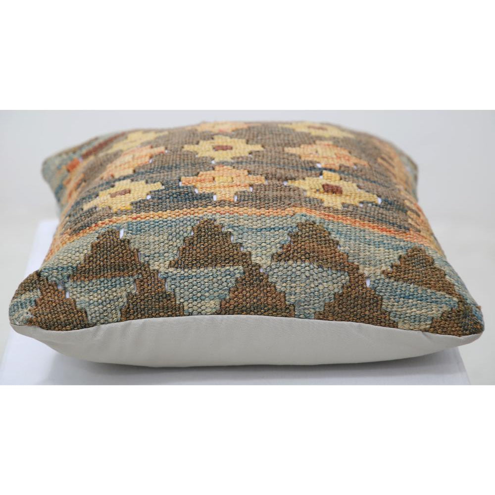 Hand Woven Tribal  Wool Pillow - 1'5'' x 1'5''
