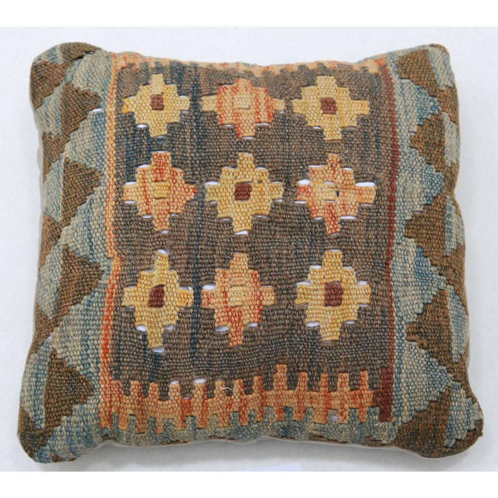 Hand Woven Tribal  Wool Pillow - 1'5'' x 1'5''