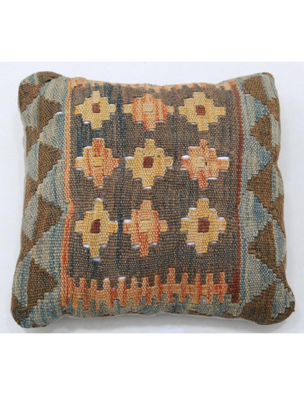 Hand Woven Tribal  Wool Pillow - 1'5'' x 1'5''