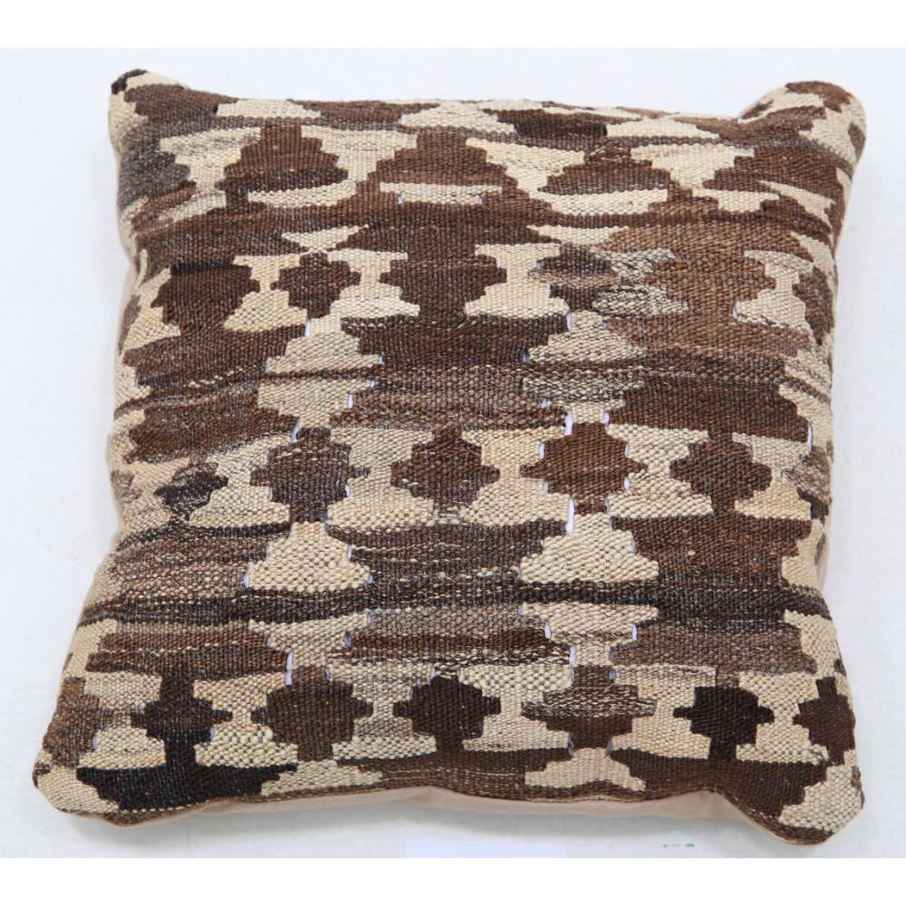 Hand Woven Tribal  Wool Pillow - 1'5'' x 1'5''